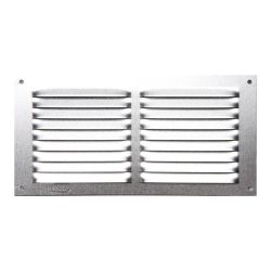 Ventilācijas reste 001519. 10x20cm. sudraba