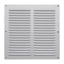 Ventilācijas reste 001540. 20xx20cm. sudraba