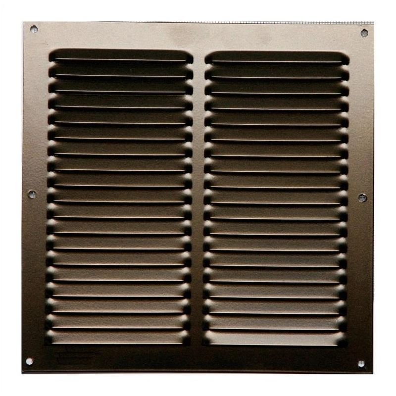 Aliumininės ventiliacijos grotelės. 200 x 200 mm. rudos