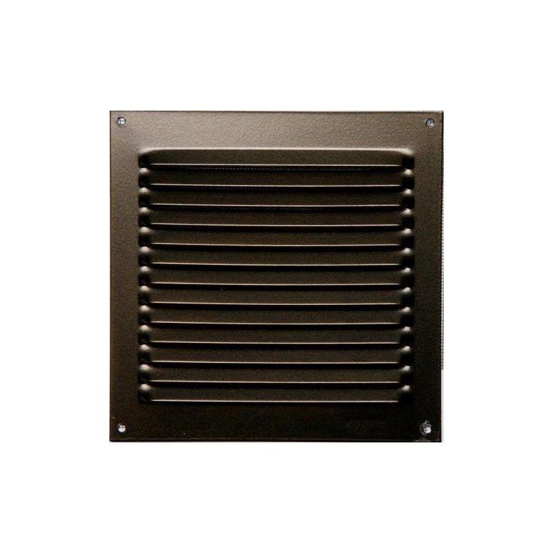 Aliumininės ventiliacijos grotelės. 150 x 150 mm. rudos
