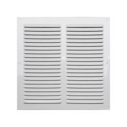Ventilācijas reste 002479. 25x25cm. sudraba