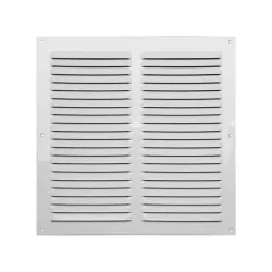 Ventilācijas reste 002479. 25x25cm. sudraba