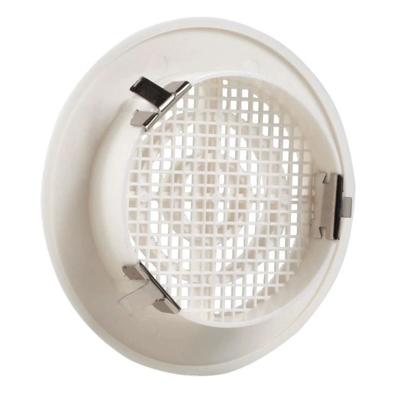 Plastikinės ventiliacijos grotelės. DIA 125-140 mm