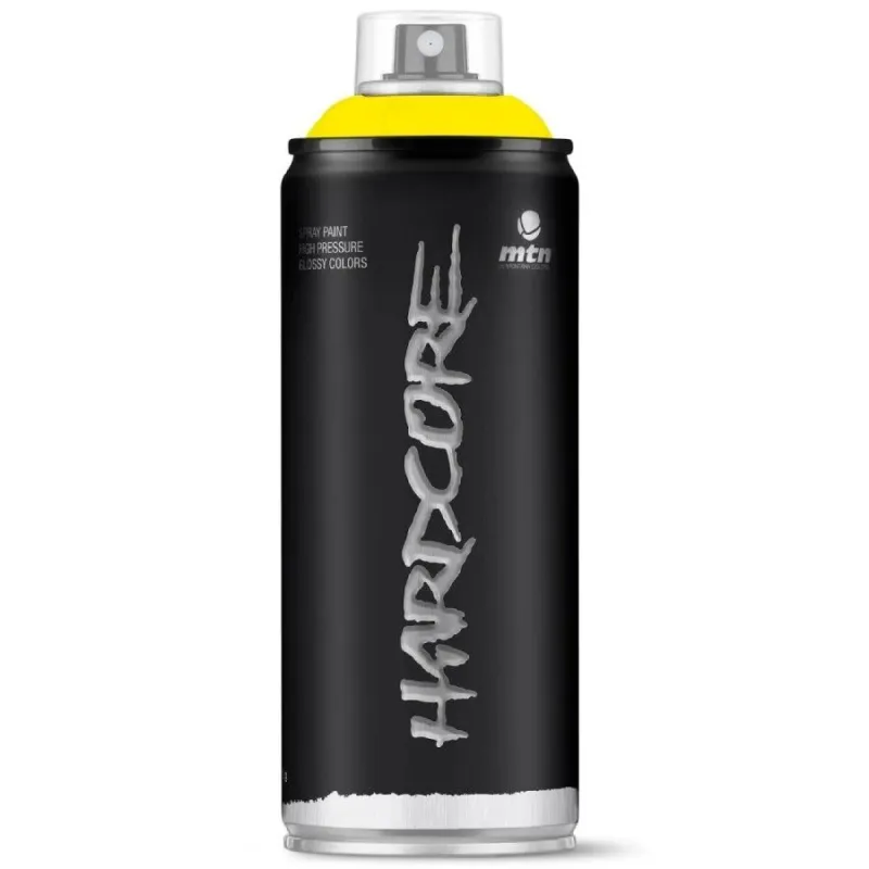 Krāsu aerosoli Montana Hardcore, preču zīmes, gaiši dzeltens, 0.4 l