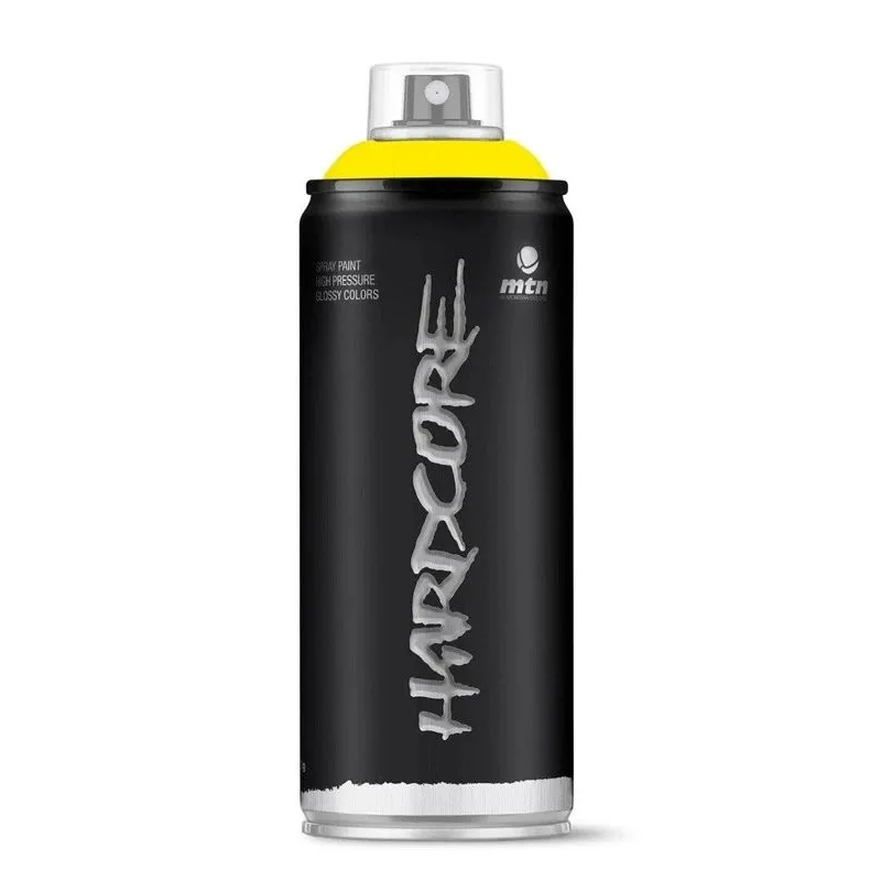Krāsu aerosoli Montana Hardcore, preču zīmes, gaiši dzeltens, 0.4 l