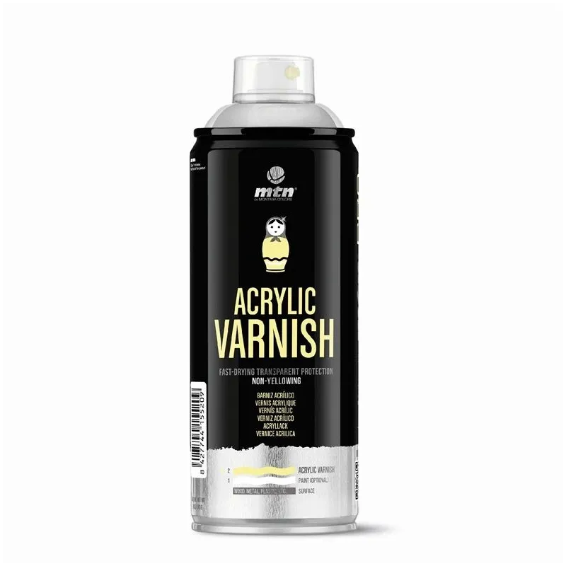 Krāsu aerosoli Montana Mtn Pro, preču zīmes, caurspīdīga krās., 0.4 l