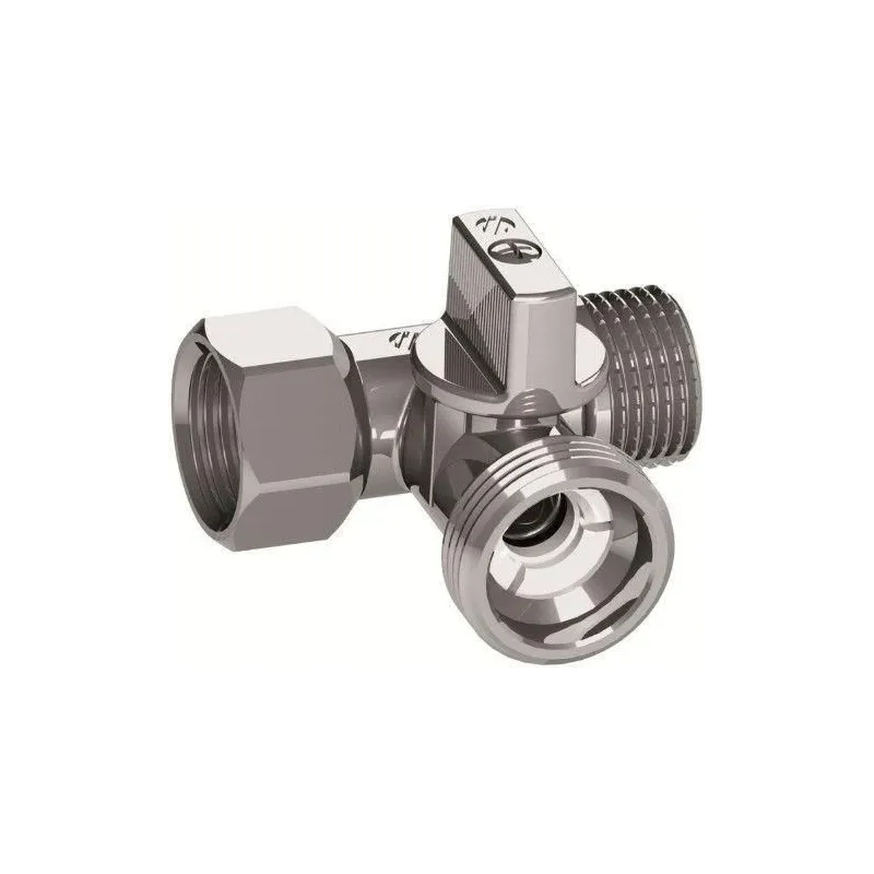 Ventilis Arco, t-veida, ūdensvadam, ūdens patēriņa regulēšanai, 1-2 collas – ārējā vītne, 1-2 collas – iekšējā vītne, 3-4 collas