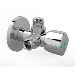 Kampinis ventilis CQ4105. 1-2x1-2x1-2 išor. sriegiai