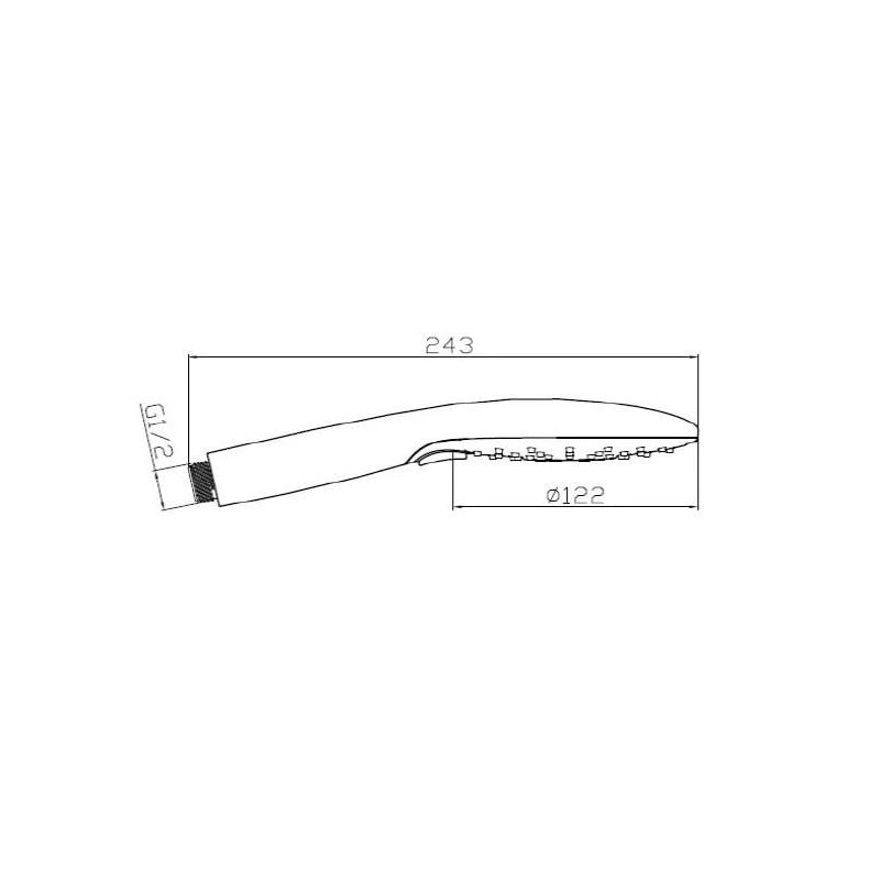 Dušo galvutė Disflex Neptune D6040C. DIA120 mm
