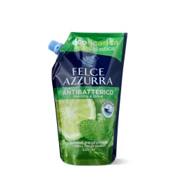 FELCE AZZURRA Mint & Lime Antibacterial šķidro ziepju rezerve 500ml