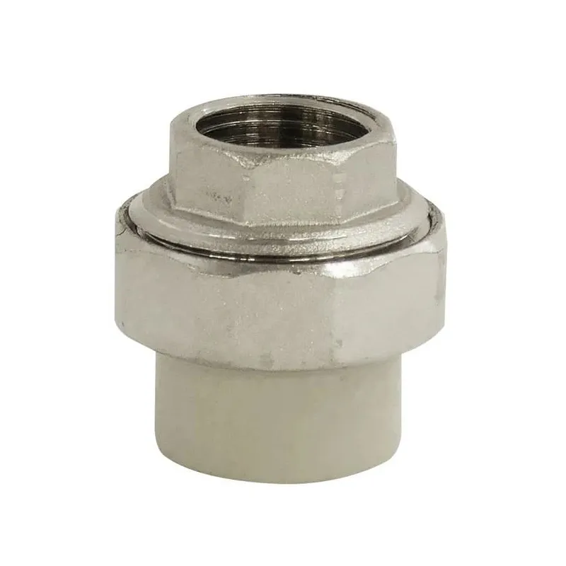 Ūdens cauruļu savienojums Sanitas, 1-2 collas – Iekšējā vītne-20 mm – Iekšējā vītne, misiņš-polipropilēns ,pp,