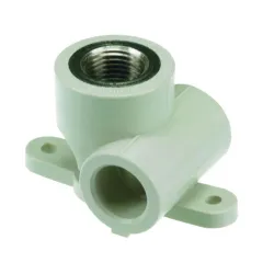 Water supply tee with retaining thread