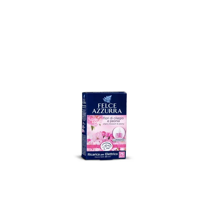 FELCE AZZURRA Peony & Cherry Blossom elektriskā gaisa atsvaidzinātāja rezerve 20ml