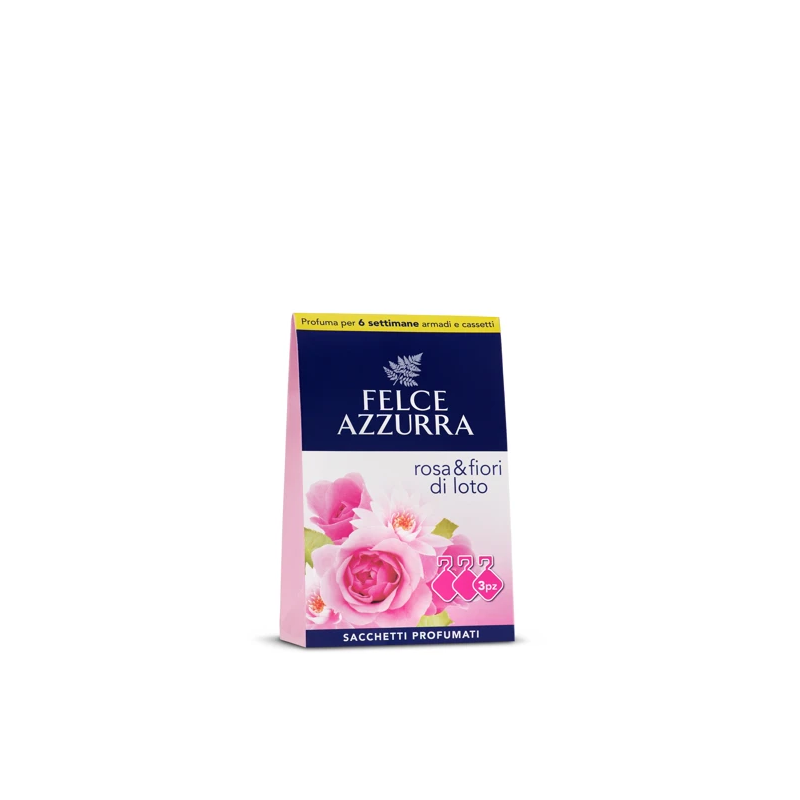 FELCE AZZURRA Rose & Lotus aromātiskie maisiņi 3gab
