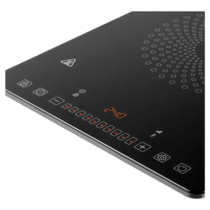 Mini plītis indukcijas Sencor SCP 3701BK, 2000 W, melna krās.