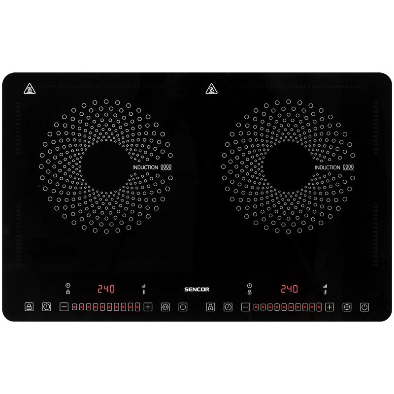 Mini plītis Sencor SCP 4501BK. 3400 W. melna