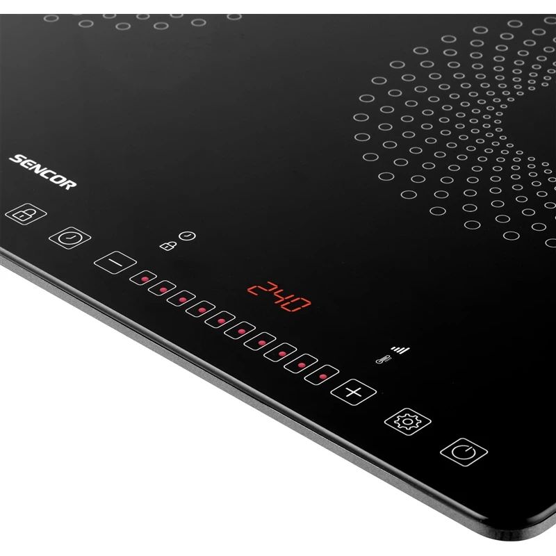 Mini plītis Sencor SCP 4501BK. 3400 W. melna