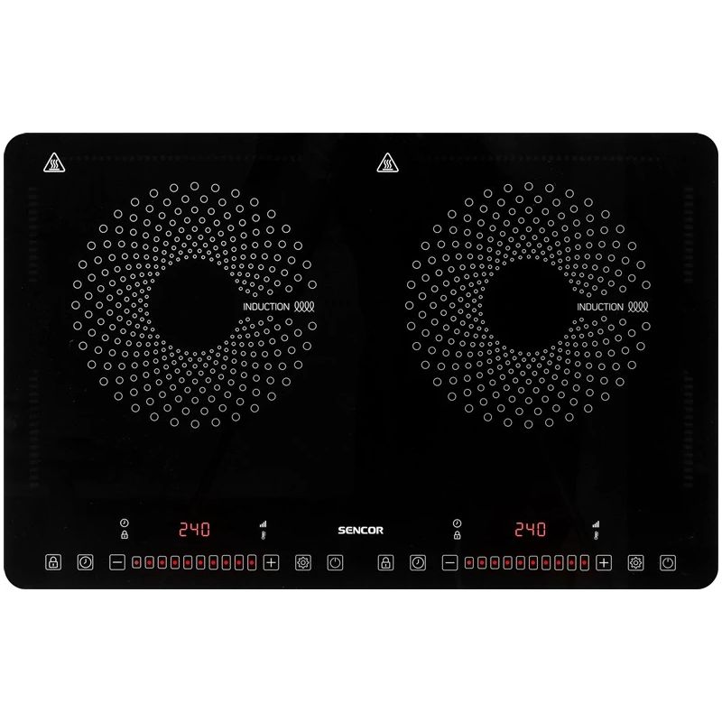 Mini plītis Sencor SCP 4501BK. 3400 W. melna