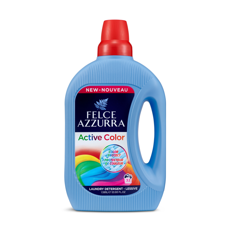 FELCE AZZURRA Active Color veļas mazgāšanas līdzeklis krāsainai veļai ,32x, 1.595L