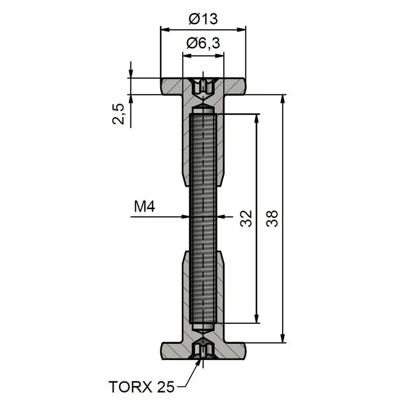 Žņaugs 860X, 3.8 cm, pelēka krās.