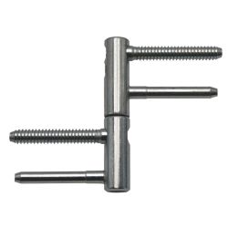 Eņģes durvīm TKZ Polna 96 265 530. 1.4 cm x 8.3 cm. pelēka