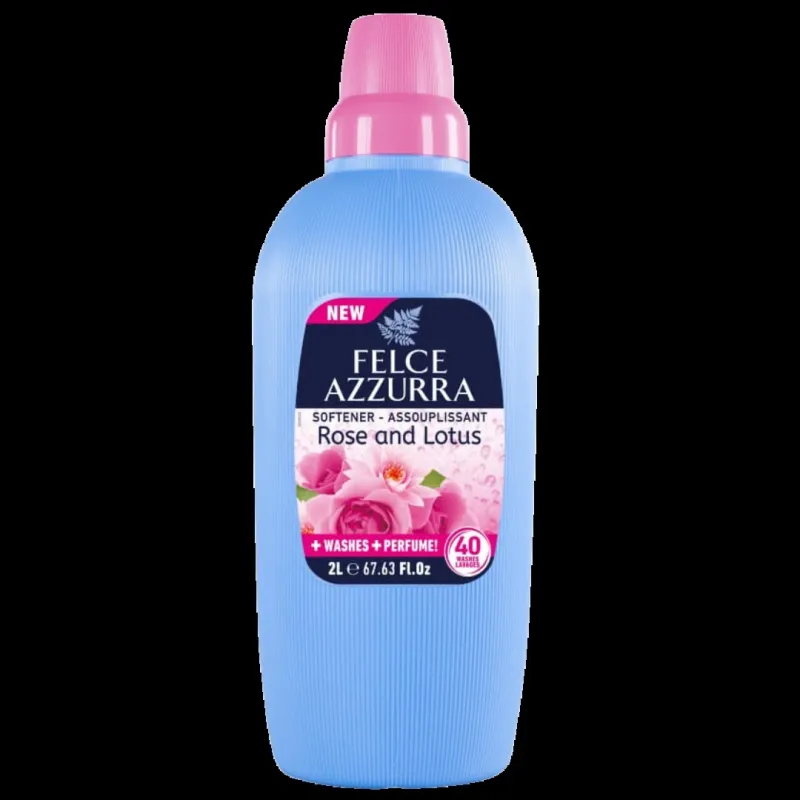 FELCE AZZURRA Rose & Lotus veļas mīkstinātājs ,40x, 2L