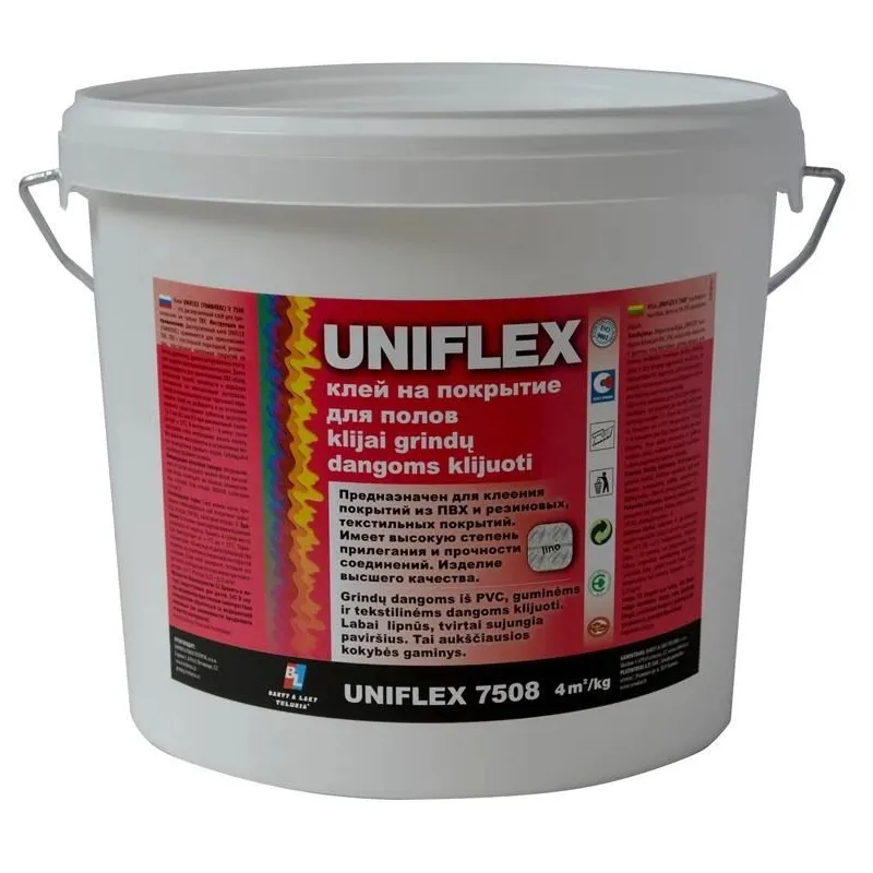 Līme grīdas segumi Teluria Uniflex, 5 kg, balta krās.
