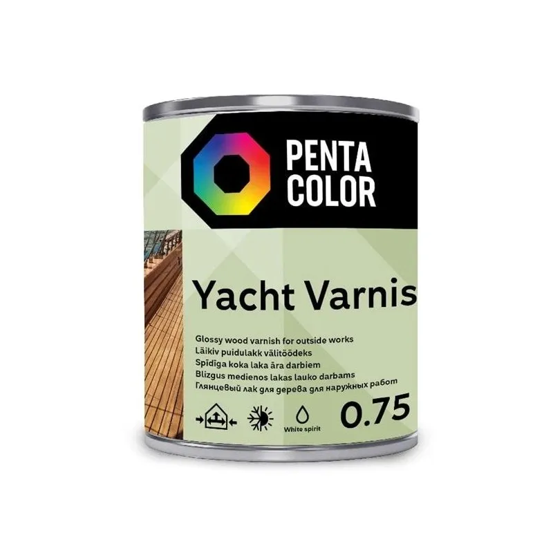 Laka, spīdīga Pentacolor Yacht, 0.75 l, Bezkrāsains