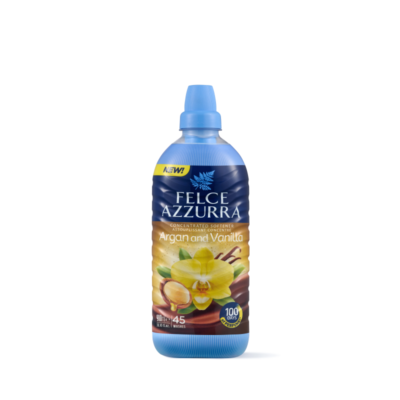 FELCE AZZURRA Argan & Vanilla veļas mīkstinātājs ,45x, 900ml