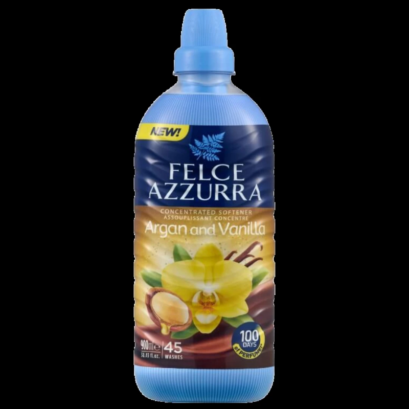 FELCE AZZURRA Argan & Vanilla veļas mīkstinātājs ,45x, 900ml