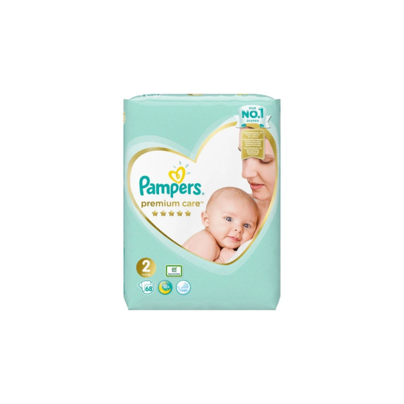 Pampers Premium Care 2 pamperi ,4-8kg, 68gb