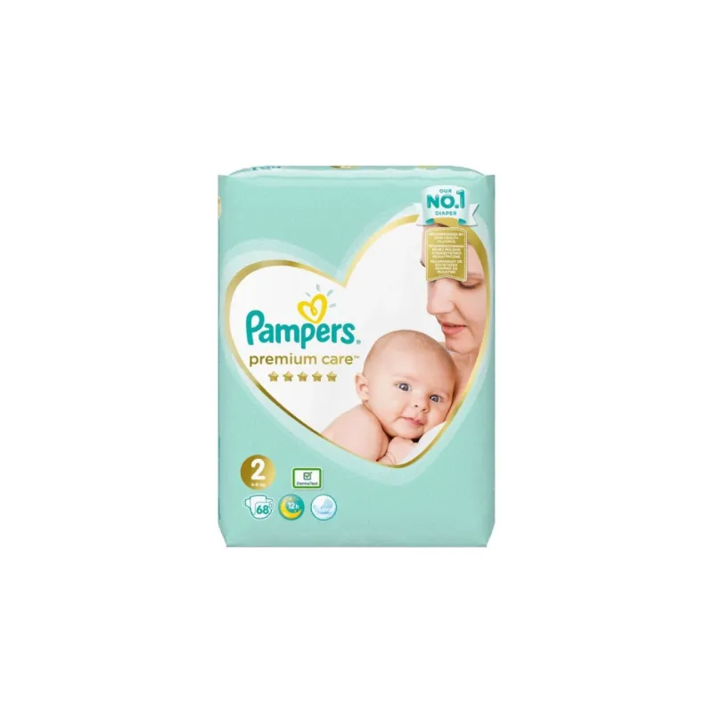 Pampers Premium Care 2 pamperi ,4-8kg, 68gb