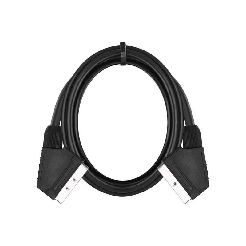 Kabelis NENURODYTA SCART M. SCART M. 1.5m. melns SL2001