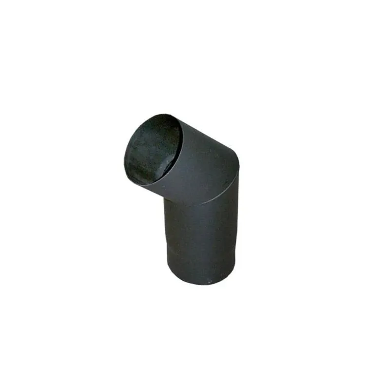 Dūmvada līkums Abx, melna krās., 130 mm, 21 cm, 45 °