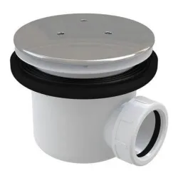 Sifonas dušo padėklui Ravak Professional, 84 mm, 90 mm, balta sp.-chromo sp.