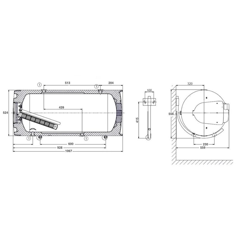 Kombinētais ūdens sildītājs - boileris Dražice OKCV125. h...