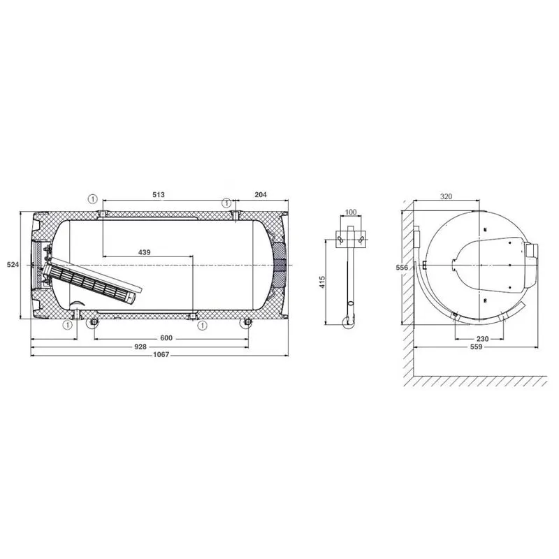 Ūdens sildītājs Dražice OKCV 125, 123 l