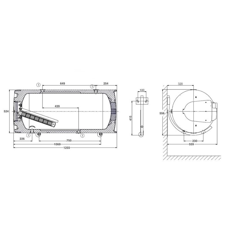 Ūdens sildītājs - boileris Dražice Komb OKCV160 HOR