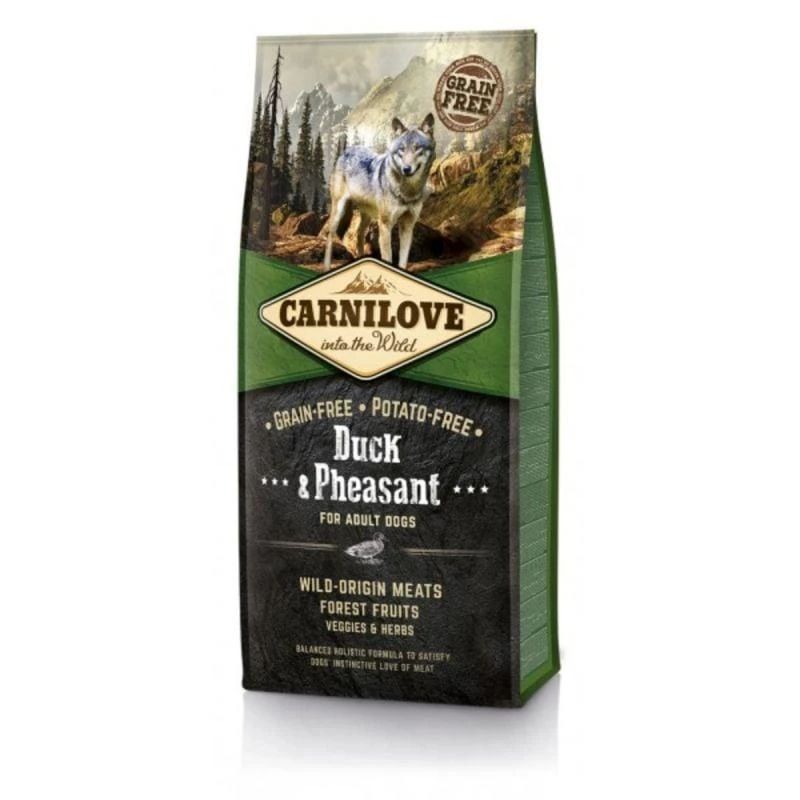 Sausā suņu barība Carnilove Adult Dog Duck & Pheasant. 12 kg