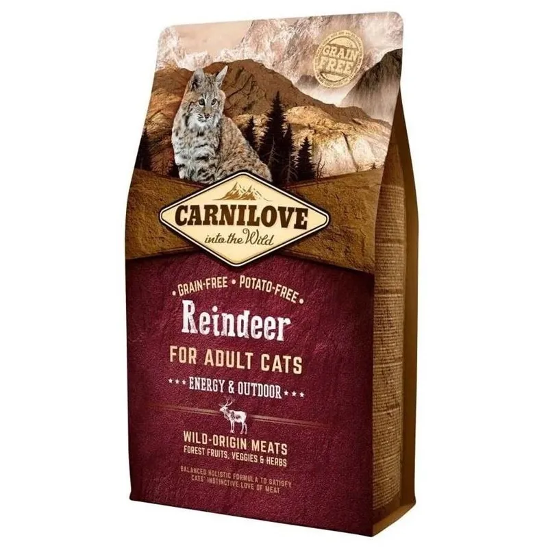 Sausas kačių maistas Carnilove Energy & Outdoor, žvėriena, 2 kg