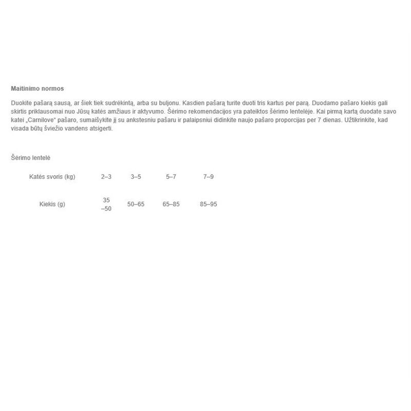 Sausā kaķu barība Carnilove. 2 kg