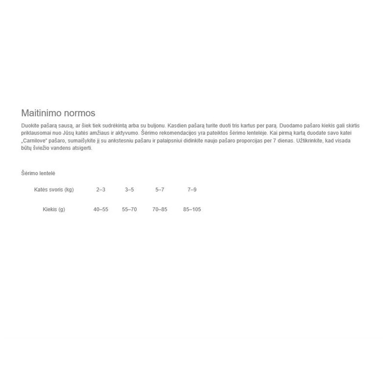 Sausā kaķu barība Carnilove. 6 kg