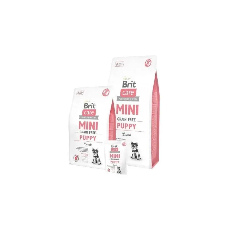 Sausā suņu barība Brit Care Mini Puppy Lamb, jēra gaļa, 2 kg