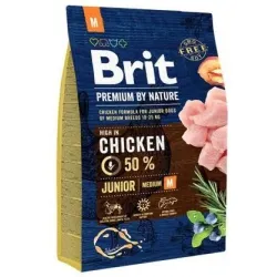 Dog food brit premium junior medium