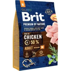 Sausas ėdalas šunims Brit Premium Adult M. su vištiena. 3 kg