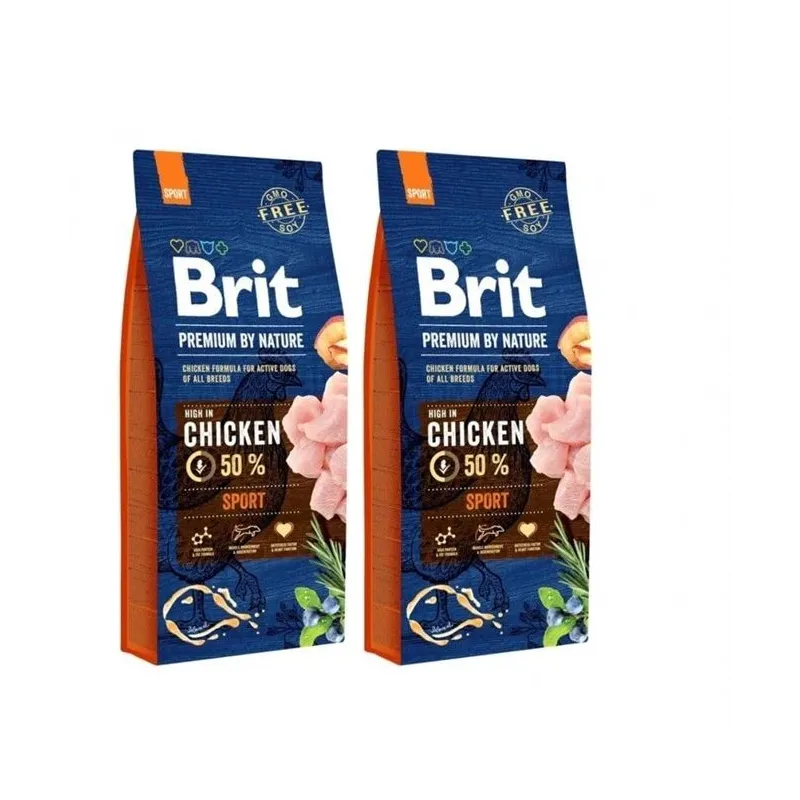 Sausas ėdalas šunims Brit Premium Adult L. su vištiena 15 kg