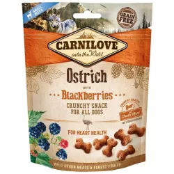 Dog snack ostrich with blackberries 200g