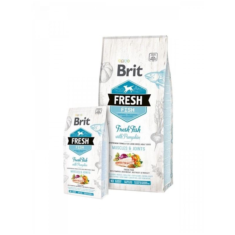 Sausā barība suņiem Brit Fresh Fish Adult, 12 kg