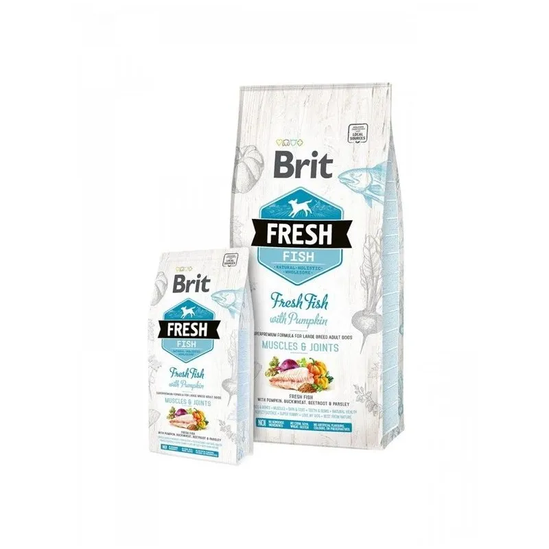 Kuiv koeratoit Brit Adult Fresh Fish, kalaliha, 12 kg