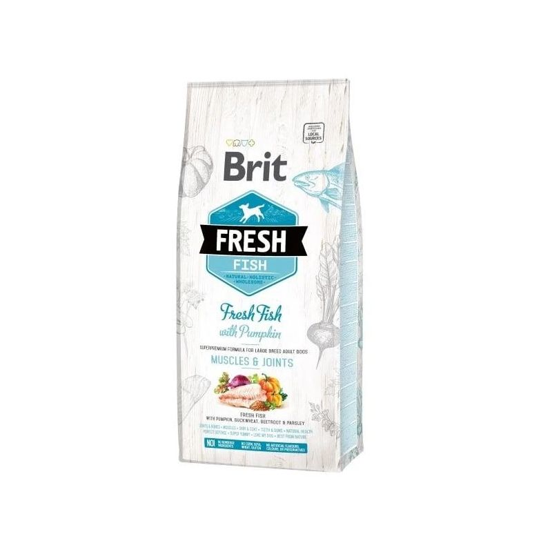 Sausā barība suņiem Brit Fresh Fish Adult, 2.5kg